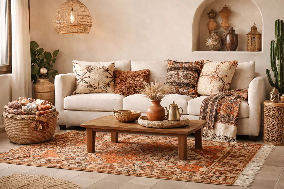 Comment les textiles faits main marocains enrichissent la décoration intérieure
