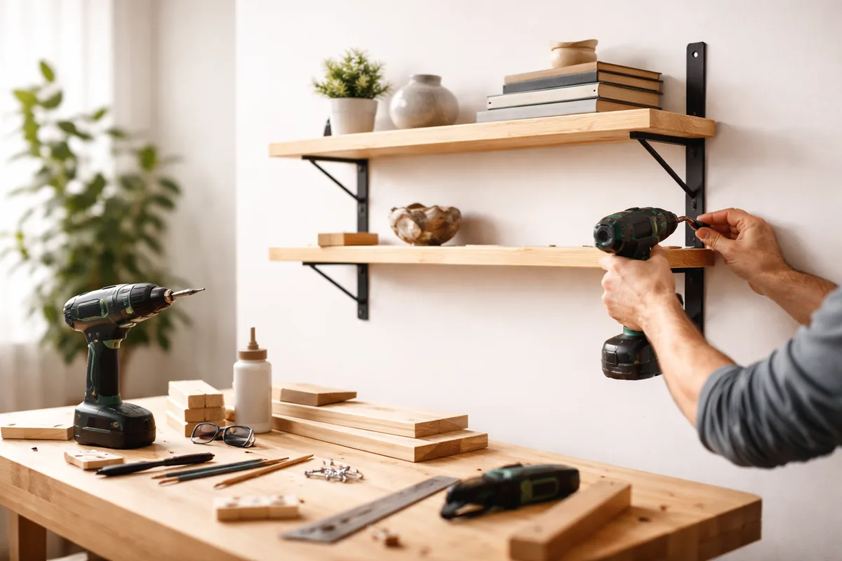 Comment bricoler une étagère murale en bois soi-même